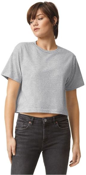 American Apparel Ladies 4.3 oz 100% Cotton Short Sleeve Boxy T-shirt